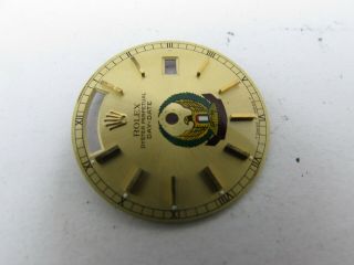 Vintage Rolex Day - date Arab Saudi UAE Military Champagne Marker Gold Dial 11