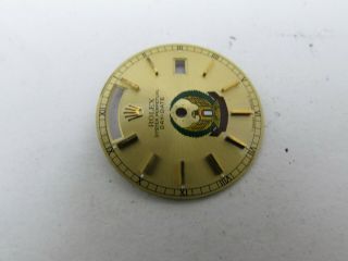 Vintage Rolex Day - date Arab Saudi UAE Military Champagne Marker Gold Dial 2