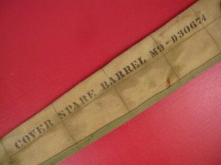 WWII US M9 Canvas Spare Barrel Bag Browning 1919 or 1917 - Khaki Color - 1 3