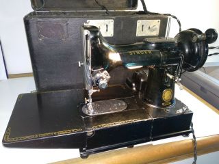 Rarest Portable Vintage Electric Singer Sewing Machine 222k Featherweight