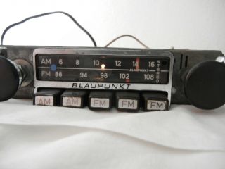 Vintage Early 70s Blaupunkt Frankfurt Am - Fm Car Stereo Porsche Bmw Vw Ferrari