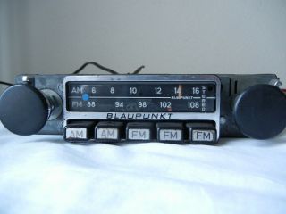 Vintage early 70s Blaupunkt Frankfurt AM - FM car stereo PORSCHE BMW VW Ferrari 2