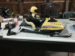 Big 1/3 Scale Gas Rc Snowmobile,  With Panels,  Rare Krupp Only 120 Made