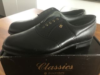 VINTAGE Footjoy Classics mens black 12D leather golf shoes style 51011 2