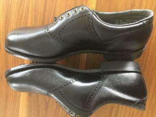 VINTAGE Footjoy Classics mens black 12D leather golf shoes style 51011 9