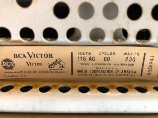 RCA Victor VINTAGE CLASSIC Model rca victor tv model 1700p044 12