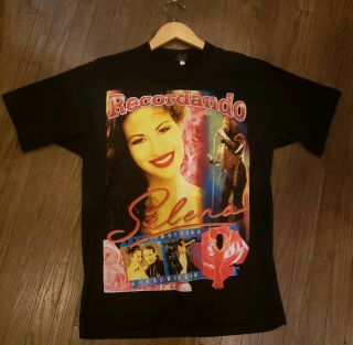 Vtg Selena Shirt Large 90s Tribute Bootleg Fugees Nas Rap Tee Snoop Dogg Sade
