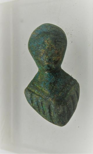 European Finds Ancient Roman Bronze Mount In The Form Of Mars Rare