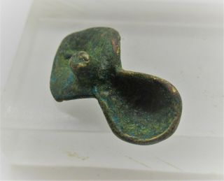 EUROPEAN FINDS ANCIENT ROMAN BRONZE MOUNT IN THE FORM OF MARS RARE 2