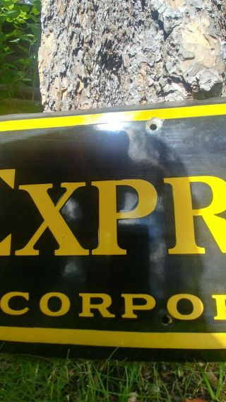 Vintage/Orig.  Railway Express Agency Sign.  72 