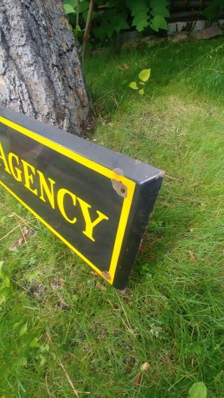 Vintage/Orig.  Railway Express Agency Sign.  72 