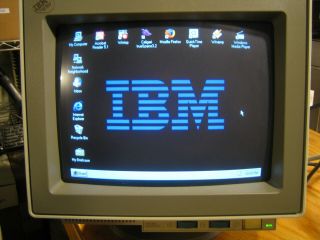 IBM Personal System/2 Color Display CRT Monitor Model 8515 001 VGA Vintage PS/2 4