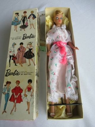 Vintage Blond Ponytail Swirl Barbie Doll From Early 1960 