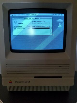 Macintosh SE/30 (Vintage Apple Computer) Beautifully Restored 12