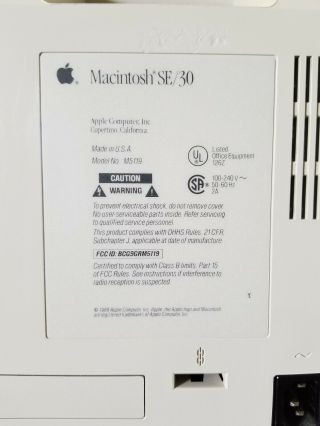Macintosh SE/30 (Vintage Apple Computer) Beautifully Restored 8