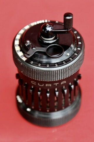 Rare Early Curta Type 2 Calculator Jan.  1955 With Metal Case