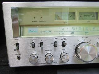 Sansui G - 8000 am fm stereo receiver vintage 1970 ' s analog G8000 pure power dc 3