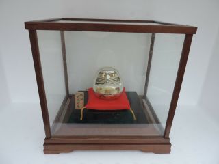 Finest Exquisite Signed Japanese Sterling Silver Takehiko Daruma Wish Doll Japan