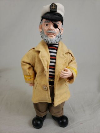 Vintage Sea Captain Sailor Hand Pirate Carved Collectible Figure