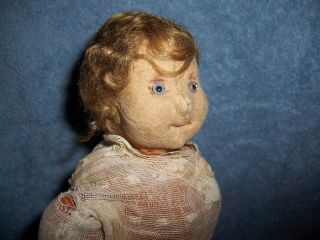 ANTIQUE STEIFF Felt Cloth Character Doll Family 14 