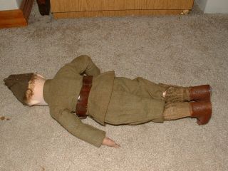 RARE SCHOENHUT WW I Soldier Character Doll Pat.  Jan 17,  1911 - Schoenhut Doll 5