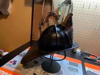 John Olsen Antique Leather High Eagle Fire Helmet (cairns & Brothers)
