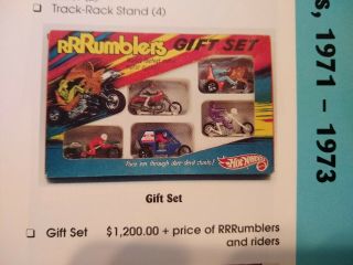 HOT WHEELS REDLINE RRRumblers Gift set with 5 riders and bikes Very Rare 2