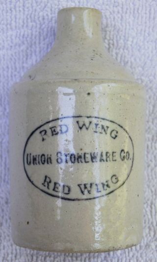 RED WING,  MINNESOTA rare miniature advertising jug UNION STONEWARE CO near 5