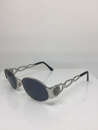 Vintage Gianni Versace S34 Sunglasses Mod.  S34 Col.  26m Silver With Medusa