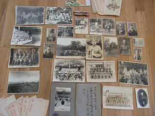 Antique Japanese Photographs Ww2 World War Ii 2 Old Imperial Japan Army Military