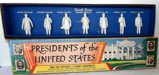 Louis Marx Toys Presidents Of The United States Plastic Figurines 1950 