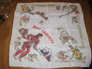 Vintage Davy Crockett Handkerchief