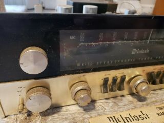 Vintage McIntosh Mx 110 Tuner Preamplifier Tube Stereo Preamp 3