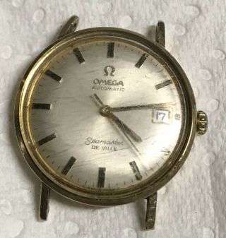 Vintage 14k Gold Filled Omega Seamaster De Ville Deville Automatic Wristwatch