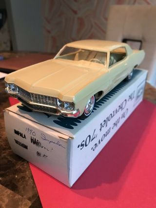 Vintage 1970 Toy Model Car Chevy Impala Ht Auto Dealer Showroom Promo Antique