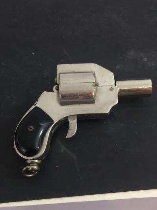 Vintage Semi Automatic Pocket Lighter In The Form Of A Pistol Austria E&JB Dandy 2