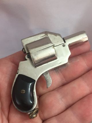 Vintage Semi Automatic Pocket Lighter In The Form Of A Pistol Austria E&JB Dandy 6