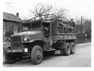 Org Wwii Photo: American Gi’s In Transport Vehicle
