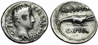 Octavian (Augustus) AR Denarius 