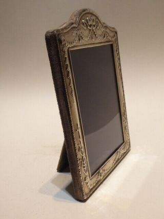 English Art Deco Sterling Silver Picture Frame By Richard Carr Of London