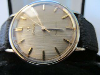 Vintage Omega Seamaster 18k Gold Capped & Solid Stainless Men ' s Automatic Watch 2