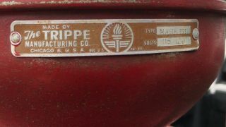 Vintage Trippe Dual Light Barber Pole,  Cast Iron,  Wall Mount,  42” tall,  Mark III 5