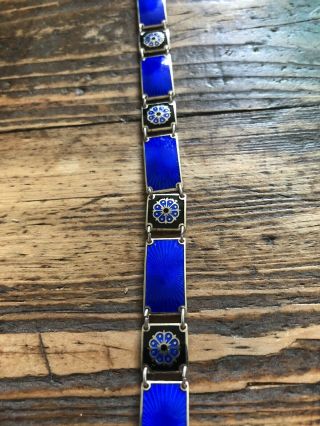 David Andersen Sterling Silver Enamel Bracelet Norway Norwegian 3