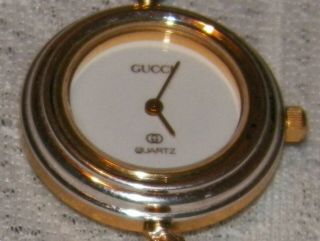 VINTAGE AUTHENTIC GUCCI watch gold bangle,  25 bezels EXTRA PETITE 5 3/4 - 6 