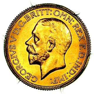 Rare 1930 M King George V Australia Melbourne Gold Sovereign Pcgs Ms63