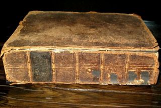 1795 Holy Bible Colonial American Family Batchelder Emerson Adams Antique Nhmavt