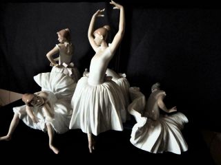 Lladro Spain Massive Rare 5 Ballerinas Figure " Before The Dance " No 5972 Boxed