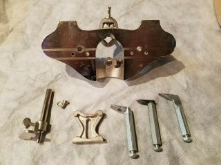 Vintage STANLEY no.  71 Router PLANE with 3 Cutters 3
