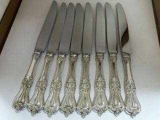 8 Piece Towle Old Colonial Sterling Dinner Knives 8 - 1/2 " No Monogram