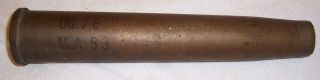 Vintage Naval Military Brass Shell Casing 40mm